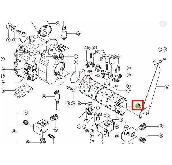 POMPA HYD. CLAAS 4-SEC. [SCB605018-4S]
