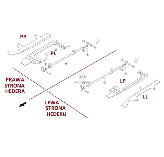 PŁYTA ZRYWACZA LEWA STR. HEDERU - PRAWA [SCC006-P]