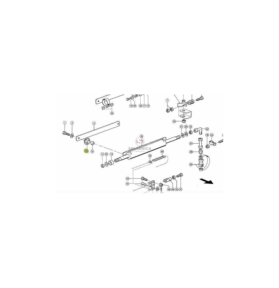 KOŁO ŁAŃCUCH.  1/2" 08B-1  Z-13  PLASTIK [SCE000017-ZAM]