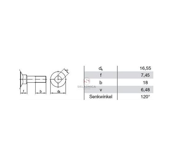 ŚRUBA  M8* 25 BLACHY ŚCIERALNEJ [SCE076001-CL]