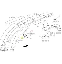 BLACHA RURY WYRZUTU CLAAS P/L [SCE081015]