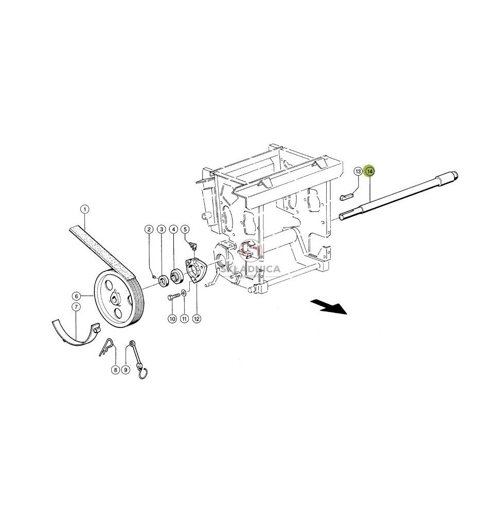WAŁ L-1175  FI-35 + TULEJA [SCE094014-CL]