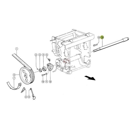 WAŁ L-1175  FI-35 + TULEJA [SCE094014-CL]