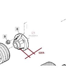ŁOŻYSKO GNIOTOWNIKA KPL. SERIA 77  DOLNE [SJK00004]