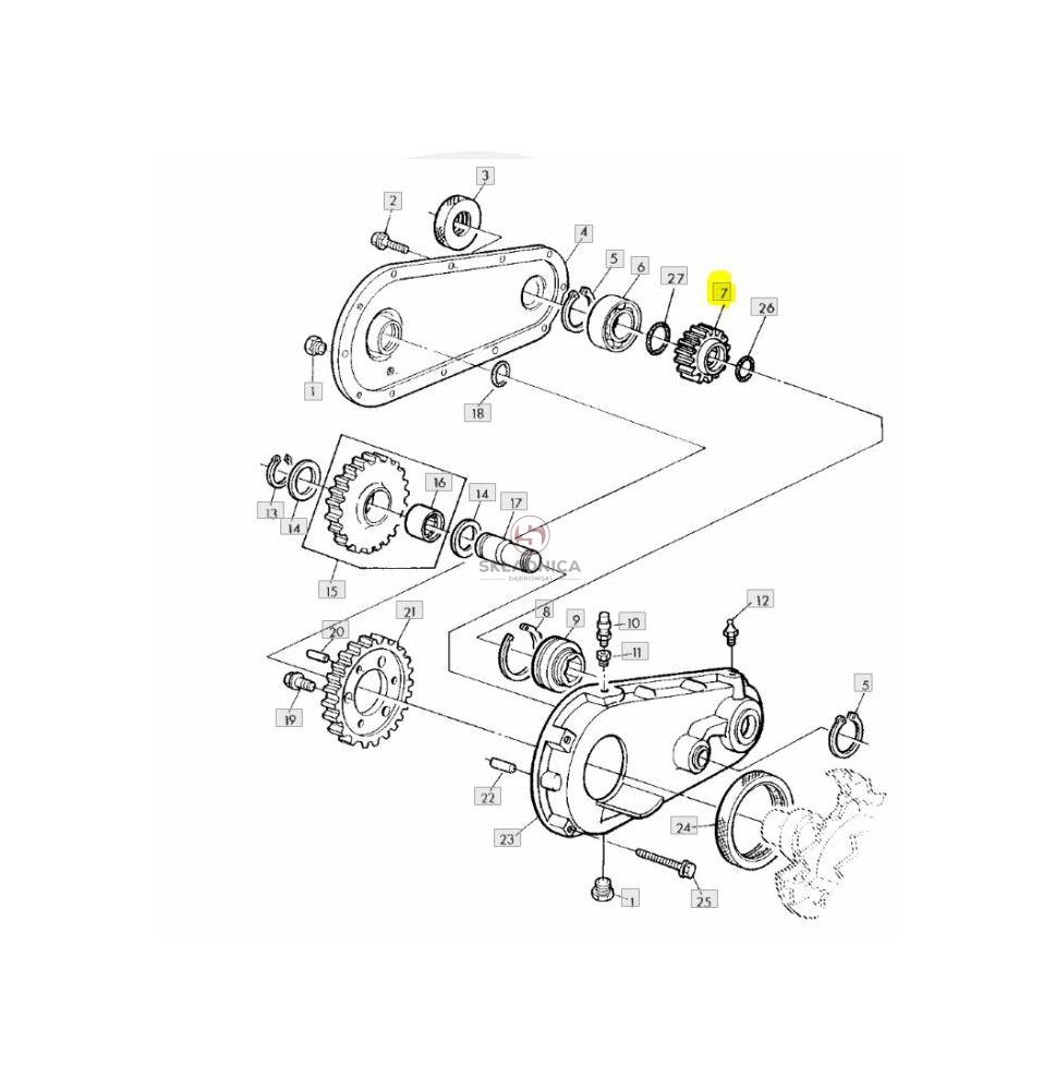 KOŁO ZĘBATE Z-15 [SJK00089]