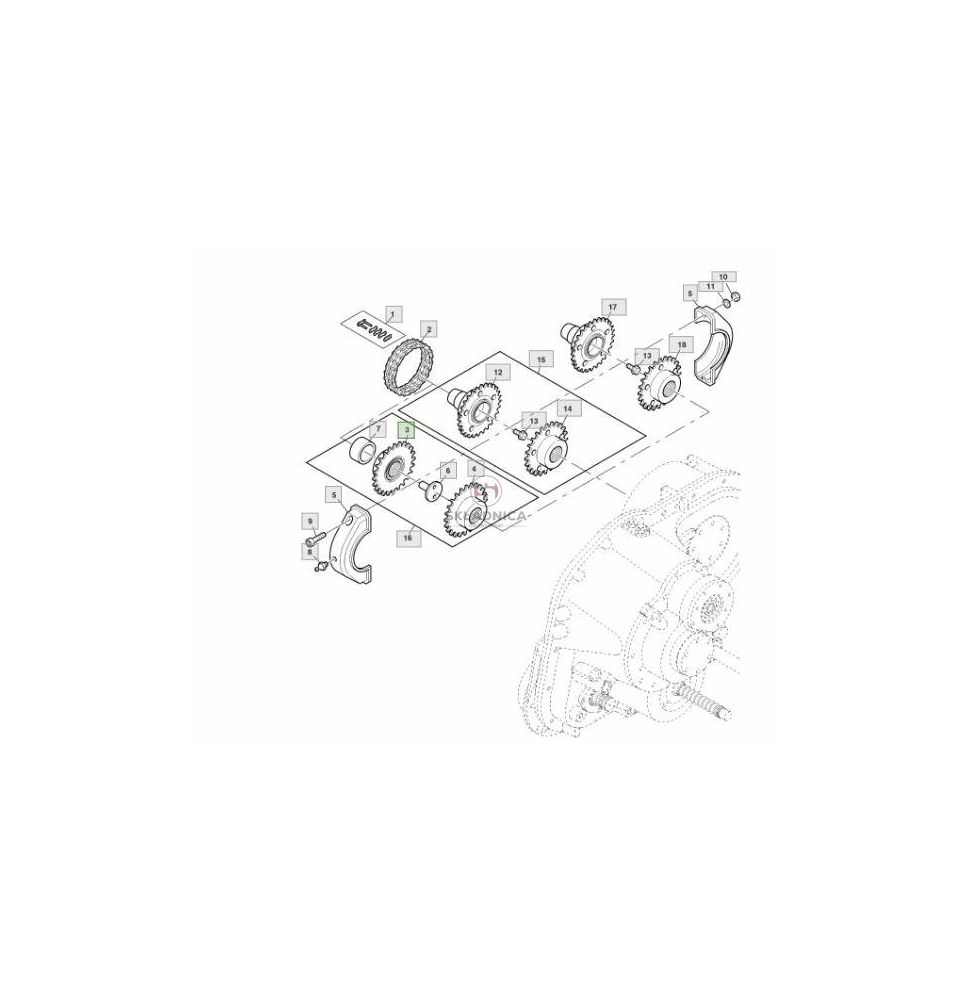KOŁO ŁAŃCUCH.  5/8" 10B-1 [SJK00091]