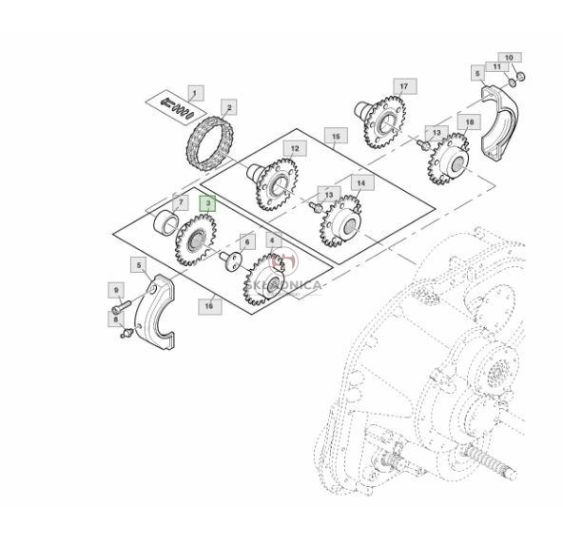 KOŁO ŁAŃCUCH.  5/8" 10B-1 [SJK00091]