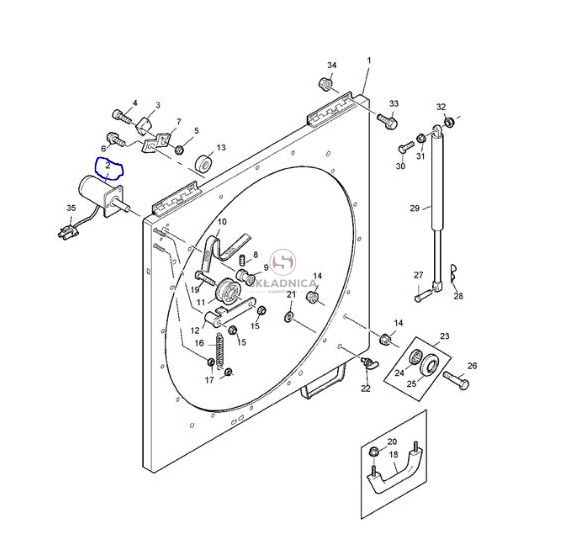 SILNIK ELEKTRYCZNY CZYSCIKA WENTYLATORA [SJK11332]