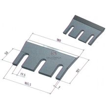 NÓŻ BĘBNA  JD 182 MM L/P  JD             [SJK62201-JD]
