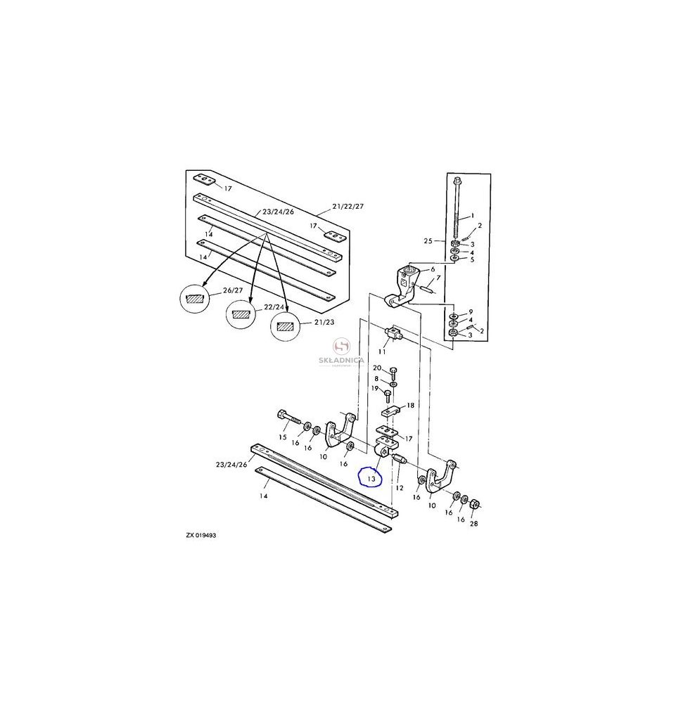 UCHWYT STALNICY - DOLNY [SJK62813]
