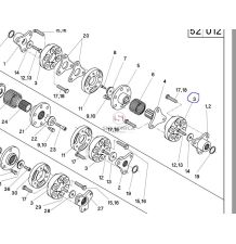 TARCZA MET-GUMOWA  LAN 105  6 OTW. FI-14 [SKG039]