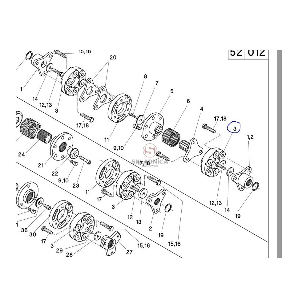 TARCZA MET-GUMOWA  LAN 105  6 OTW. FI-14 [SKG039]
