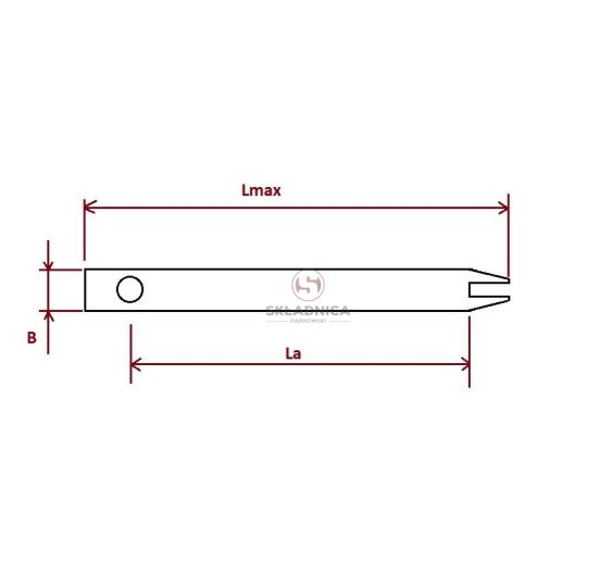 SKROBAK PLUS L-90*15*6   M8 [SKP110-K]