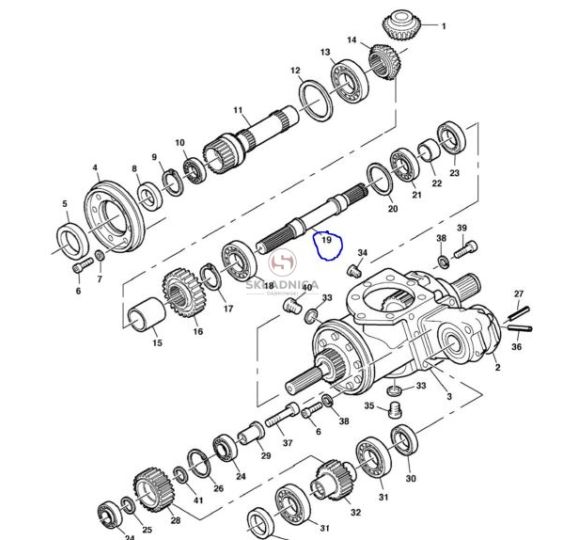 WAŁ Z-21 1-3/8"  L- 440 - ORY [SKP284]