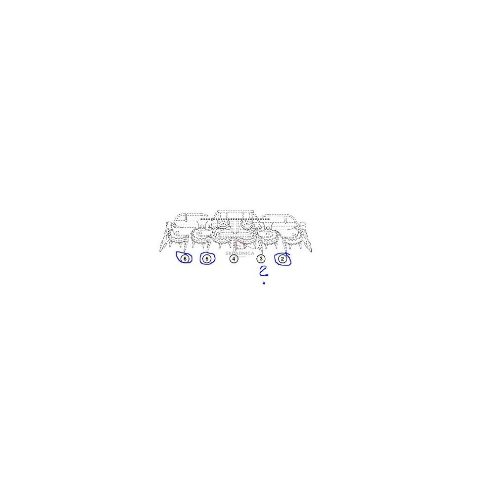 DZIÓB KEMPER 300 ŚRODK.- SKRAJNY L-850mm [SKP292-K]