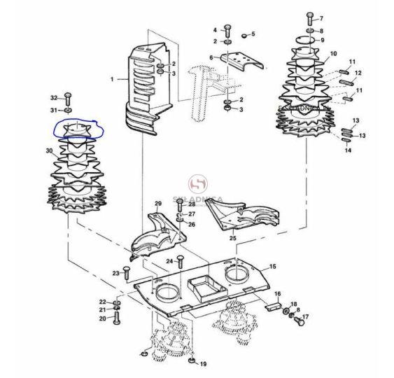TARCZA NAPRAWCZA FI-140 R-4 [SKP350-R4]