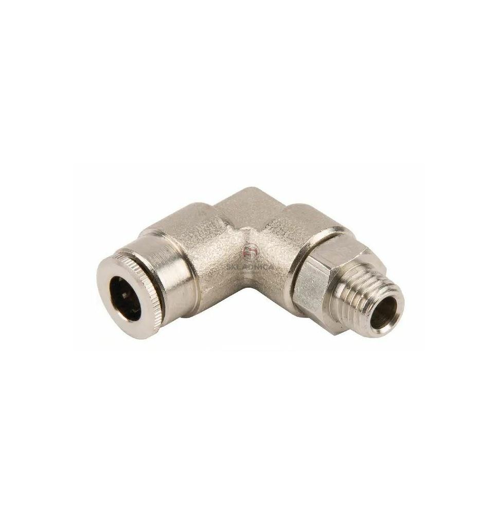 KOLANO M 8*1,0 / OTWÓR 6MM OBROTOWE [SMC01-0338]