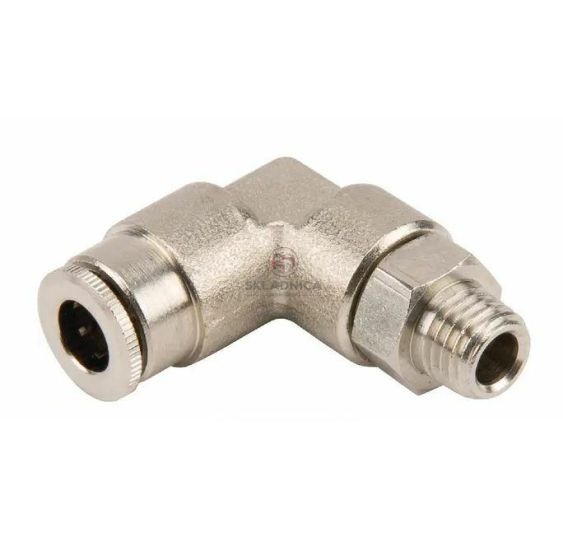 KOLANO M 8*1,0 / OTWÓR 6MM OBROTOWE [SMC01-0338]