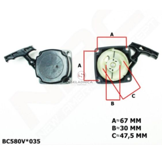 ROZRUSZNIK KOMPLETNY NAC BC580V BC520V   [STG07-0020]