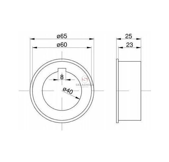 PIERŚCIEŃ POD ŁOŻYSKO K60*65*25 [UD031015]