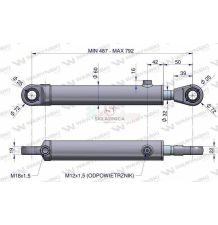 SIŁOWNIK HYD.  FI-32/50 SKOK-305 [UD119032]