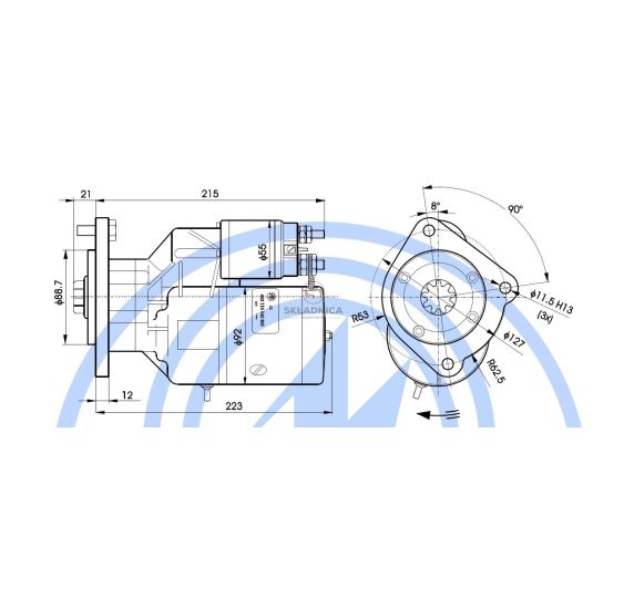 ROZRUSZNIK  142801 ZEFIR 12V/2,7 [UG081000]