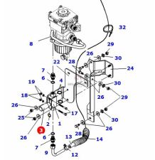 POMPA PALIWA  ZETOR - RECZNA M16X1.5 BOS [UZ019002]