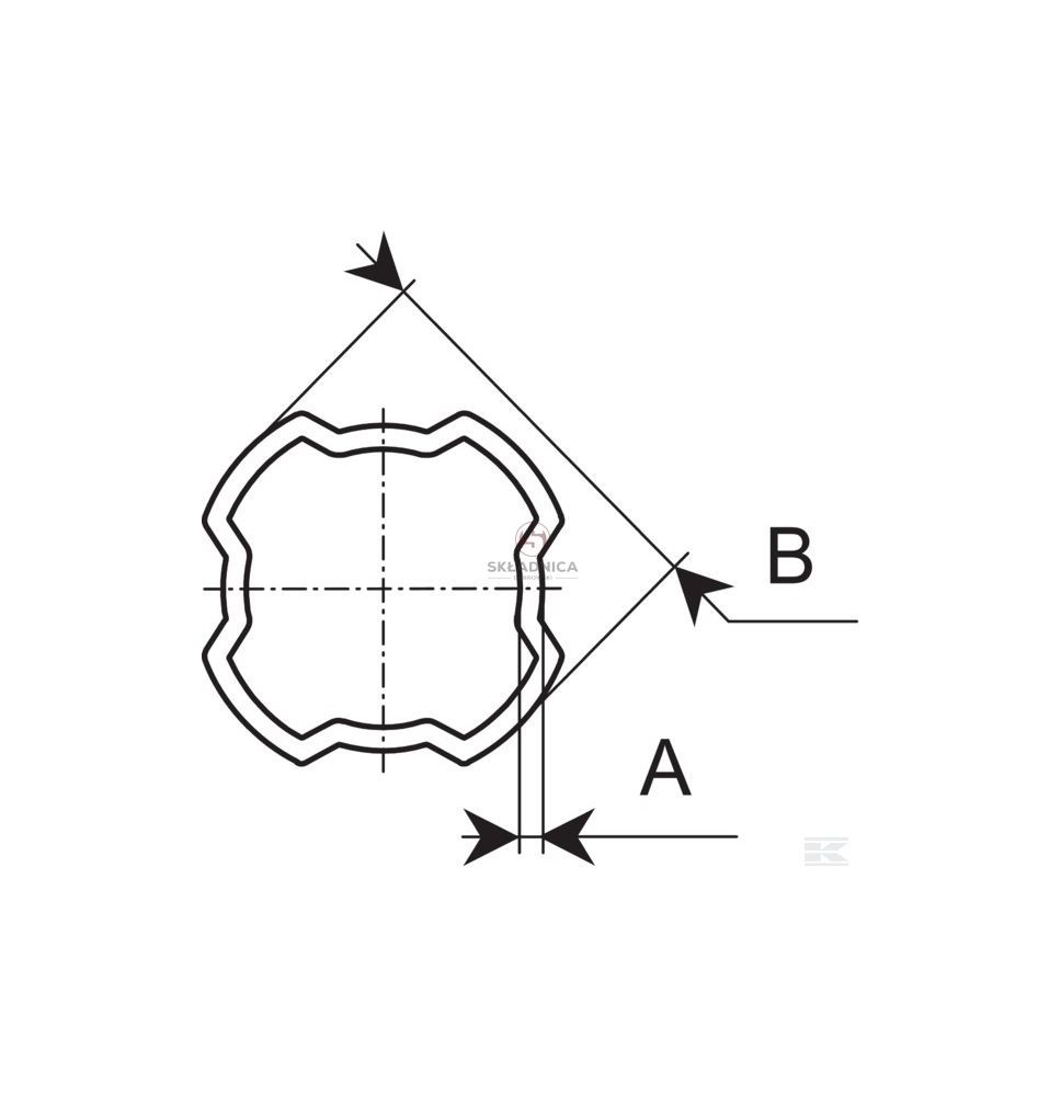 RURA PROFILOWANA KW 45.6*2.7  SFT-S2 [WWB0021]