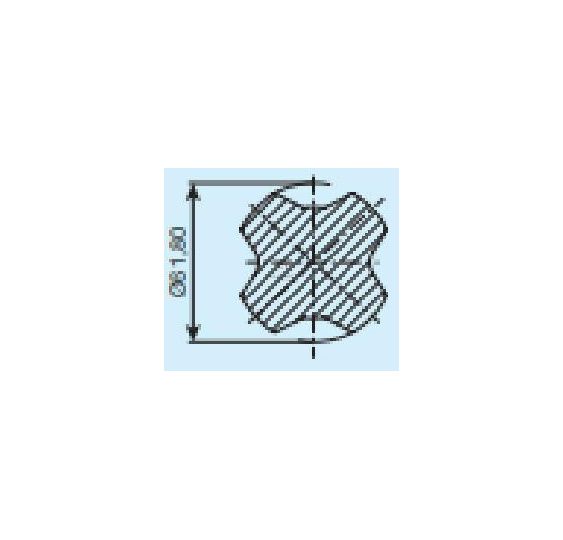 RURA PROF. KW 61.8*PEŁNY odcinek - 0.9m [WWB0029]