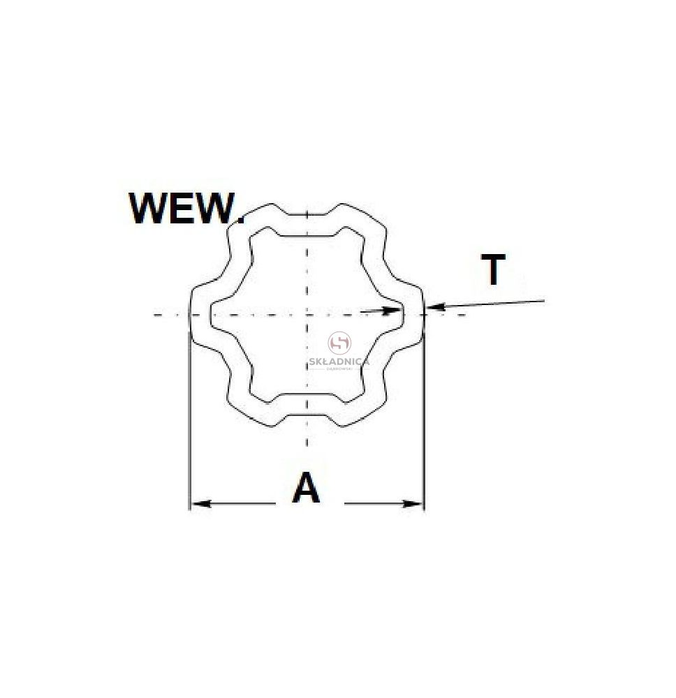 RURA PROFILOWANA GW-COMER 39.3*4.5 [WWC0018]