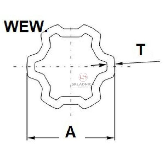 RURA PROFILOWANA GW-COMER 39.3*4.5 [WWC0018]