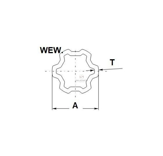 RURA PROFILOWANA GW-COMER 58.1*5.3 [WWC0023]