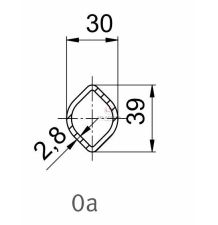 RURA PROFILOWANA CYTR. 30.0*39.0*2.8 [WWW0002]