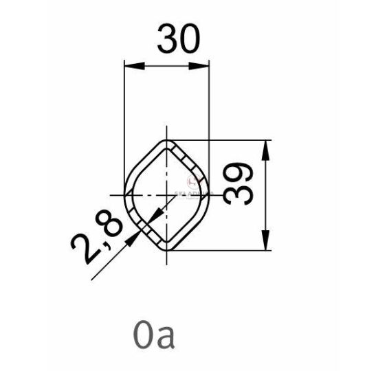 RURA PROFILOWANA CYTR. 30.0*39.0*2.8 [WWW0002]