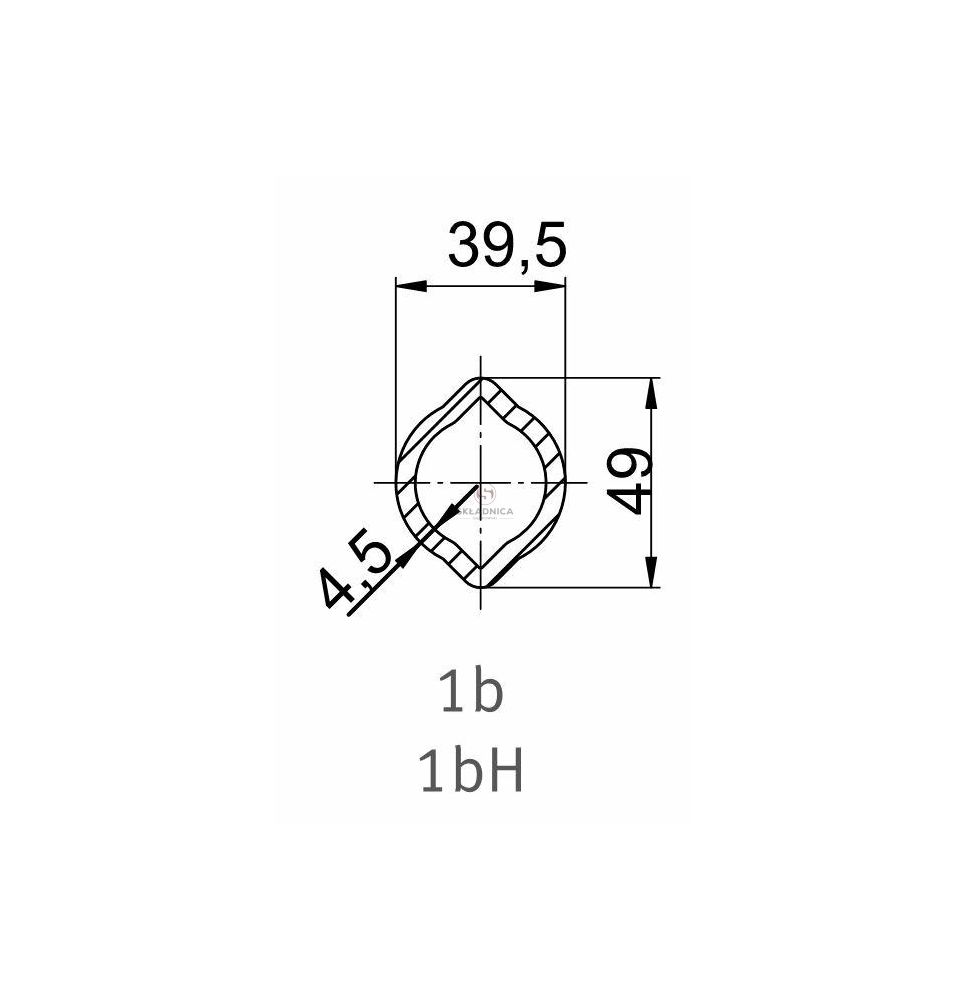 RURA PROFILOWANA CYTR. 39.5*49.0*4.5 [WWW0005]