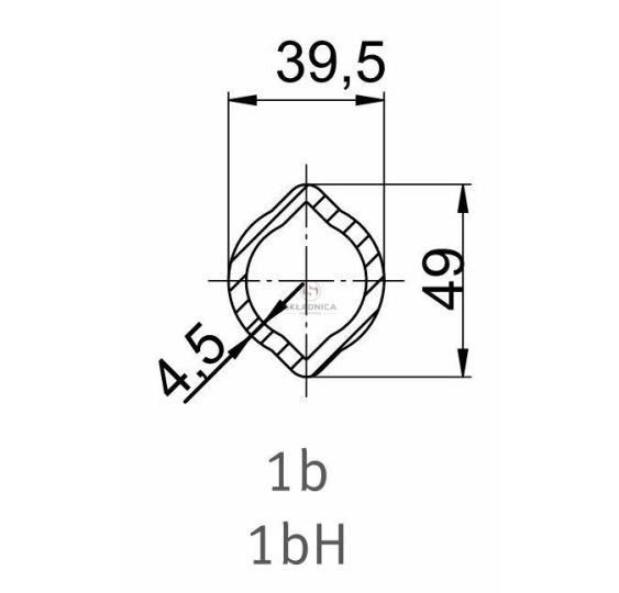 RURA PROFILOWANA CYTR. 39.5*49.0*4.5 [WWW0005]