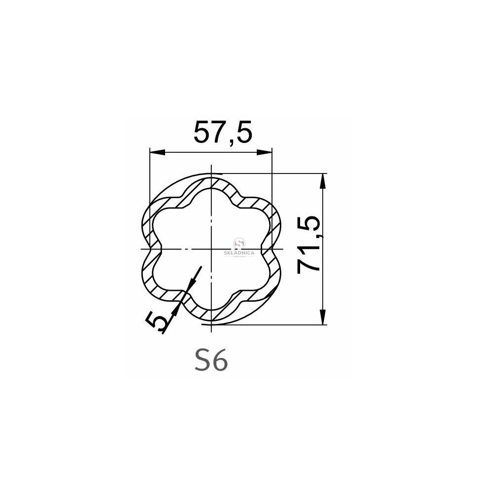 RURA PROFILOWANA GW. 57.5*71.5*5.0 [WWW0009]