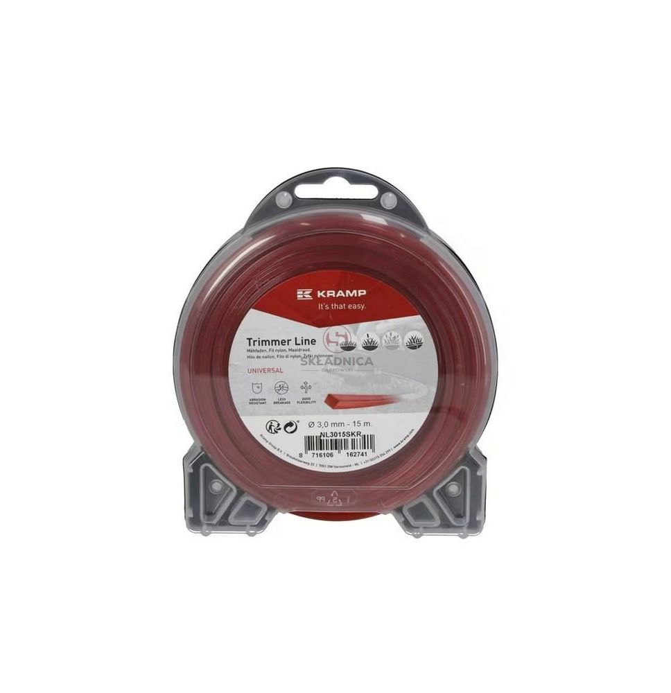 ŻYŁKA NYLONOWA  KWADRAT  3MM 15M [YN811]