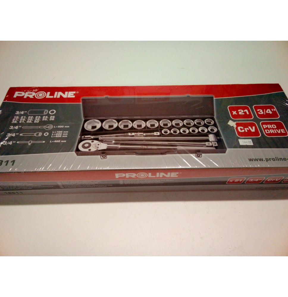 ZESTAW 21 SZT NASADEK 3/4``, 19-50MM PRO [YP18811]