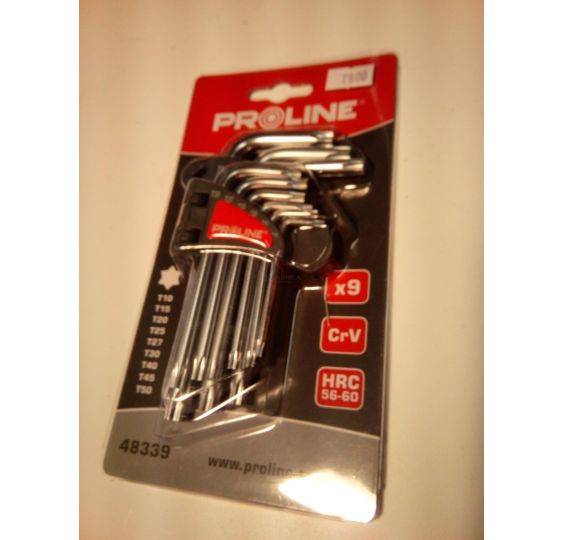 KLUCZE TORX KPL. SZT. 9, T10-T50 [YP48339]