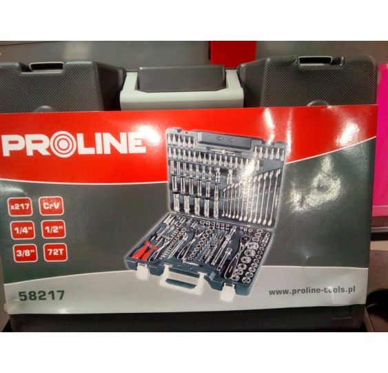 ZESTAW 217SZT NASADKI BITY KLUCZE PŁ.PRO [YP58217]
