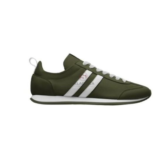 BUTY 44  - MILITARNY ZIELONY/BIAŁY [YR00544]