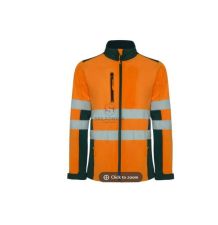 SOFT SHELL XXL  POMARAŃCZOWY ODBLASKOWY [YR011-XXL]