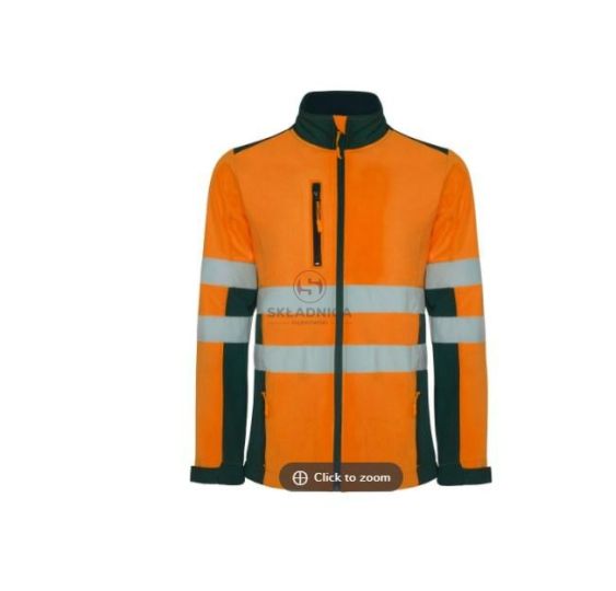 SOFT SHELL XXL  POMARAŃCZOWY ODBLASKOWY [YR011-XXL]