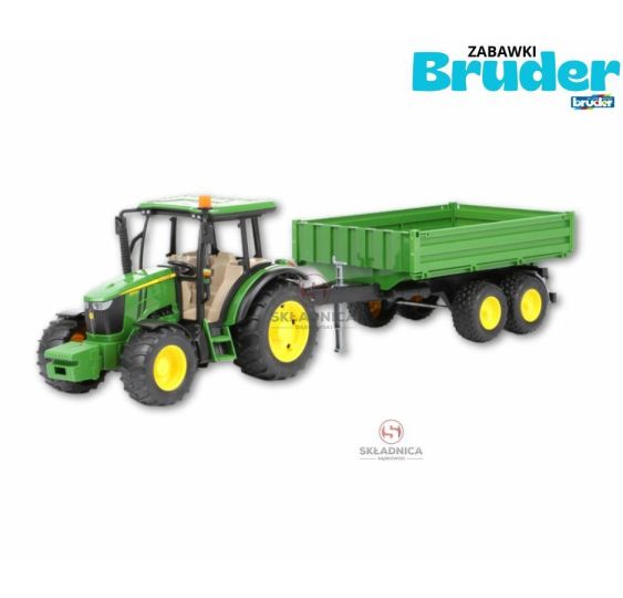 CIĄGNIK JOHN DEERE 5115 M Z PRZYCZEPĄ [ZD02108]