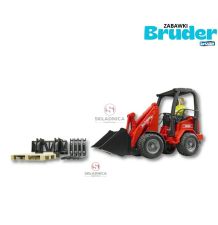 BRUDER ŁADOWARKA SCHAFFER Z FIGURKĄ [ZD02191]