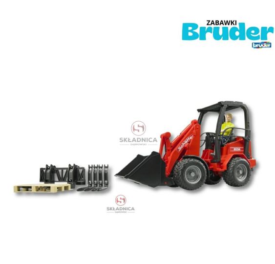 BRUDER ŁADOWARKA SCHAFFER Z FIGURKĄ [ZD02191]