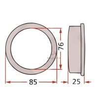 TULEJA  76*85*25 P. [ZKD401]