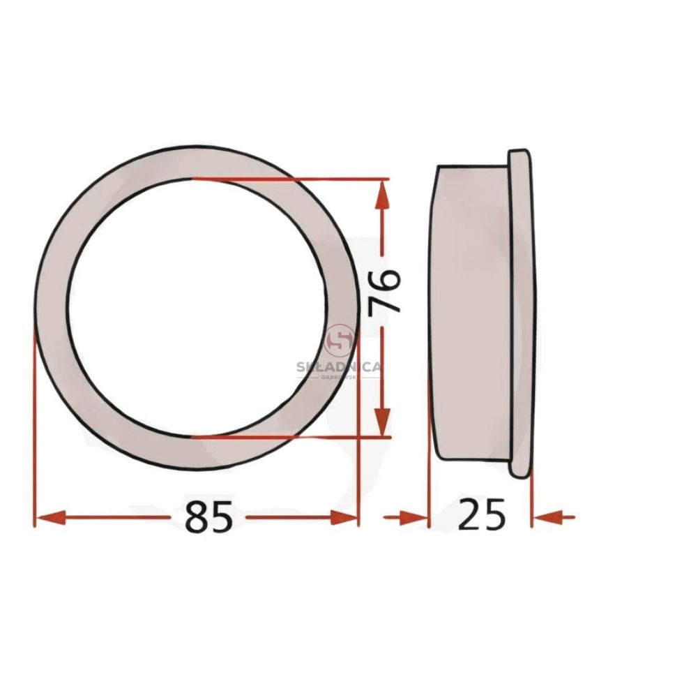 TULEJA  76*85*25 P. [ZKD401]