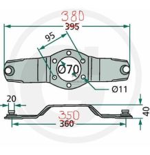 TRZYMAK NOŻA T-70A  NOWE WYKONANIE [ZKG031]